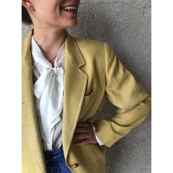 raw silk blazer